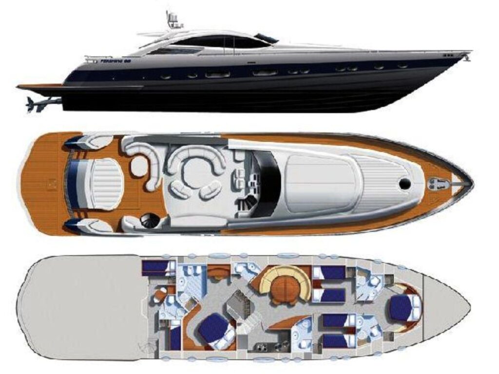 2003 Pershing 88 Layout